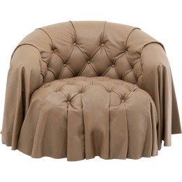Fauteuil Drapes cuir
