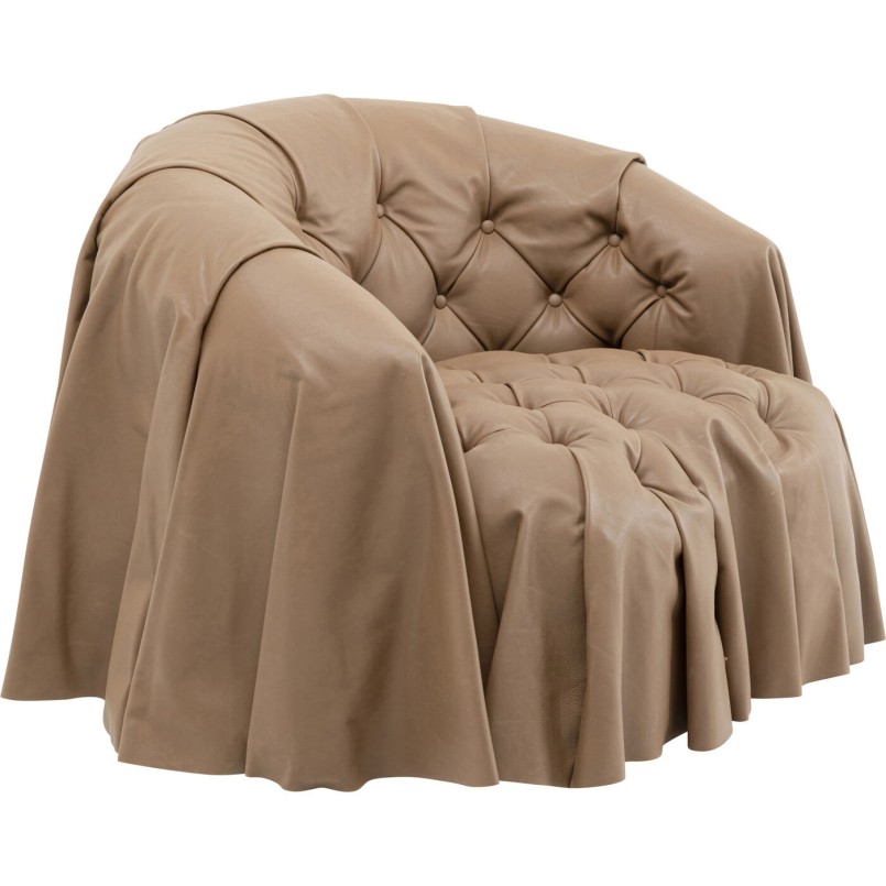 Fauteuil Drapes cuir