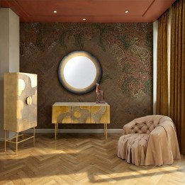 Fauteuil Drapes cuir