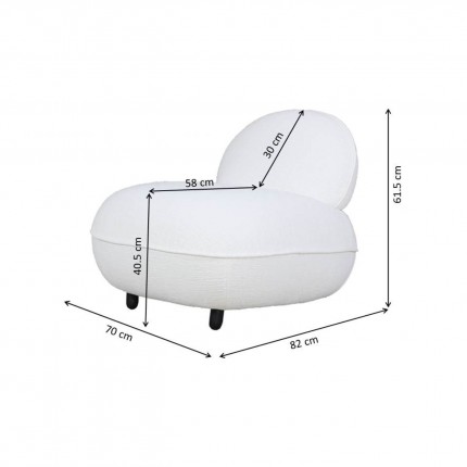 Fauteuil Kumo crème Kare Design