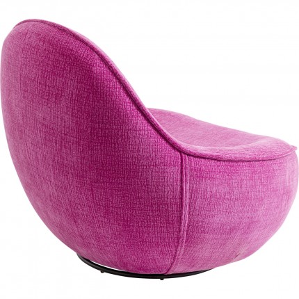 Swivel Armchair Ovo fuchsia Kare Design