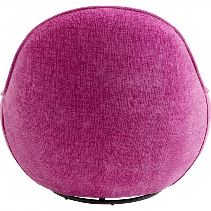Fauteuil pivotant Ovo fuchsia Kare Design