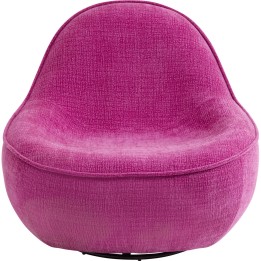 Fauteuil pivotant Ovo fuchsia 99cm
