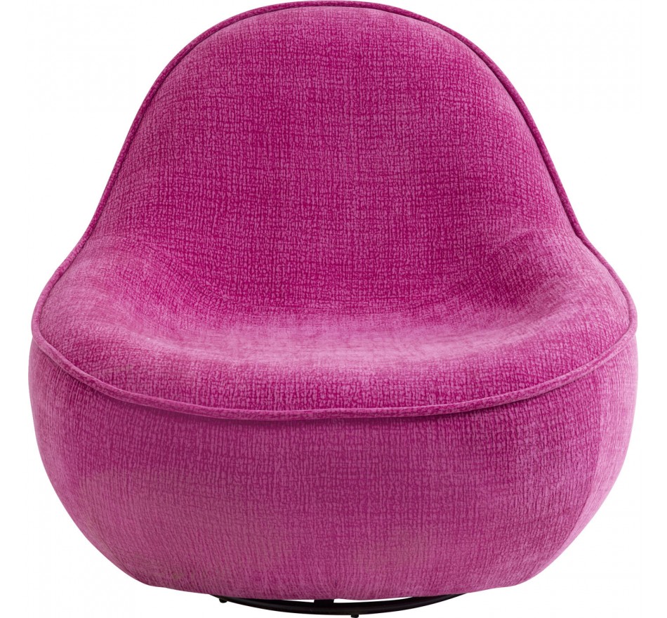 Swivel Armchair Ovo fuchsia Kare Design
