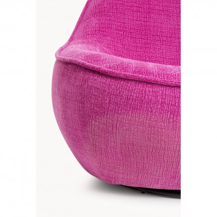 Fauteuil pivotant Ovo fuchsia Kare Design
