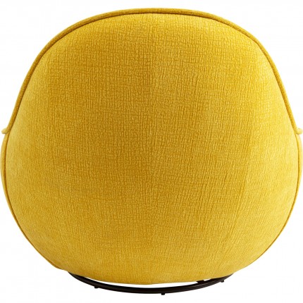 Swivel Armchair Ovo yellow Kare Design
