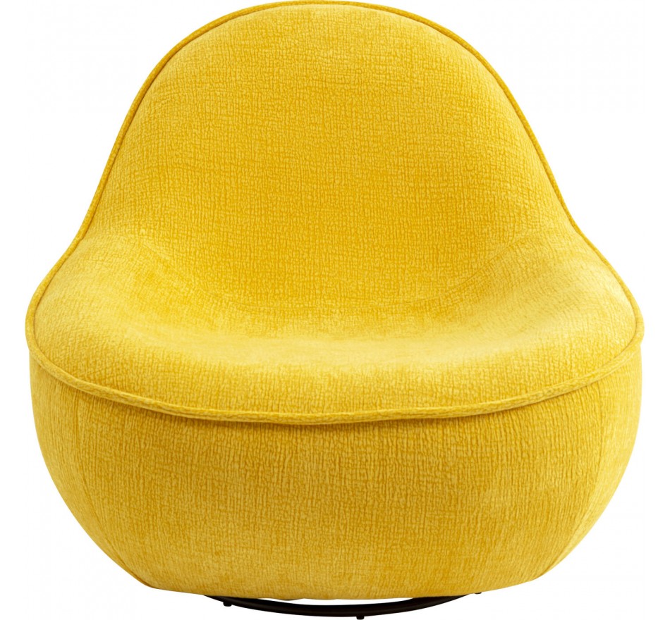 Fauteuil pivotant Ovo jaune Kare Design