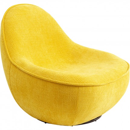 Fauteuil pivotant Ovo jaune Kare Design