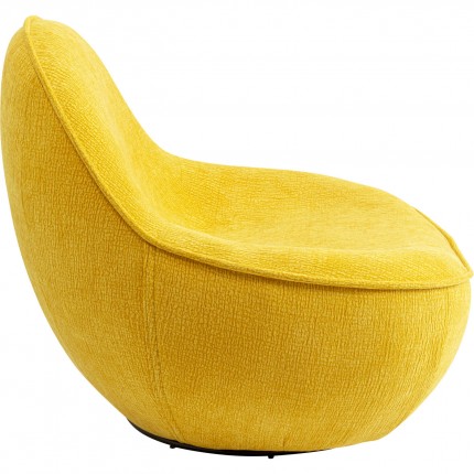 Fauteuil pivotant Ovo jaune Kare Design