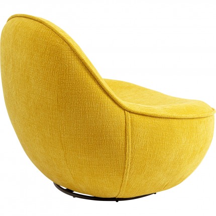Fauteuil pivotant Ovo jaune Kare Design
