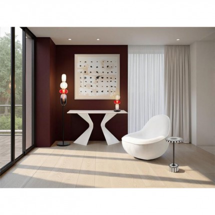 Fauteuil pivotant Ovo crème Kare Design