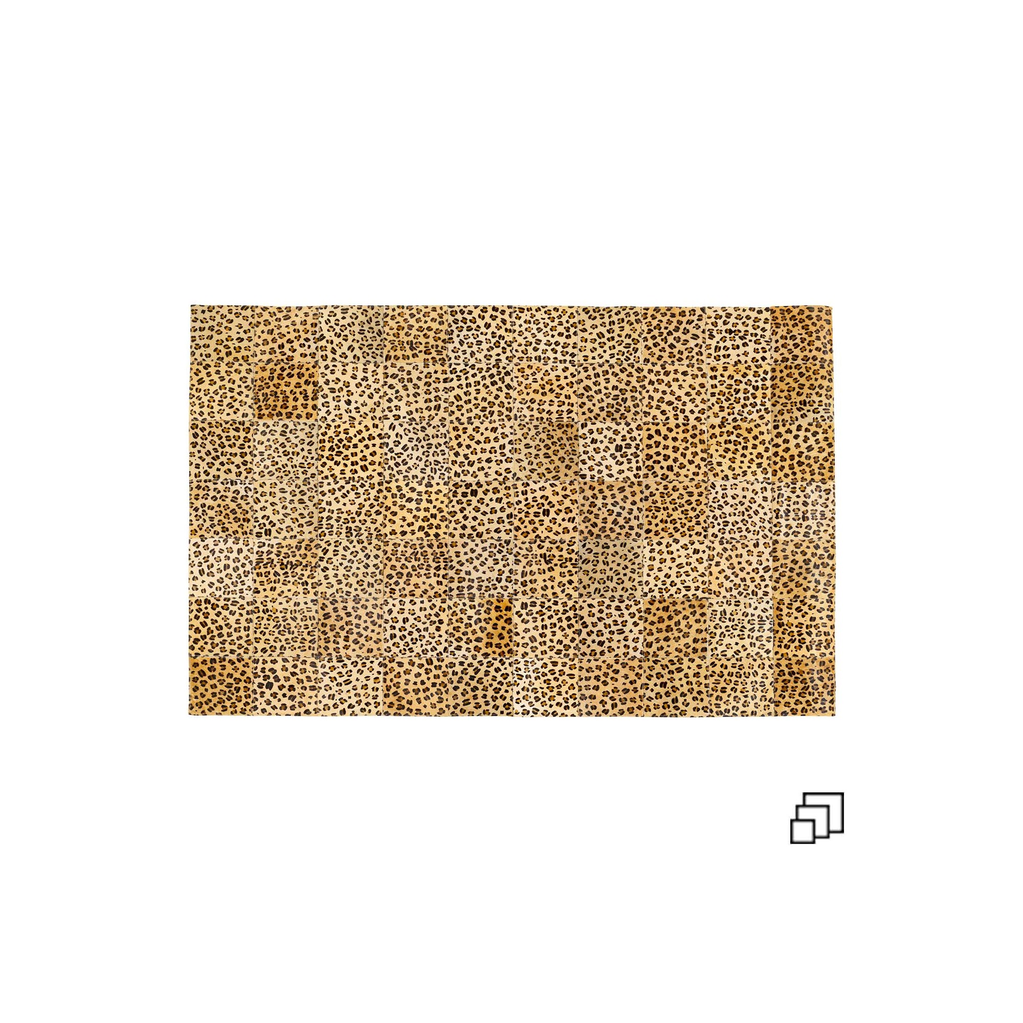 Tapis carrés léopard Kare Design