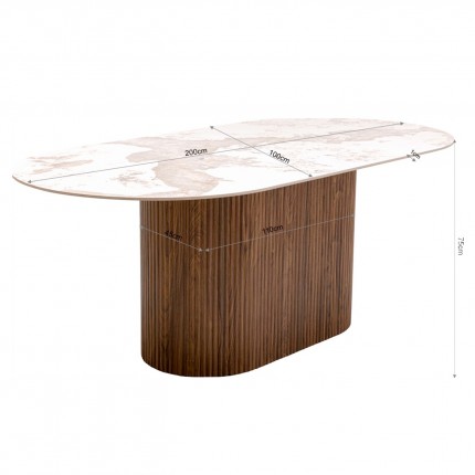 Table Ruben 200x100cm Kare Design