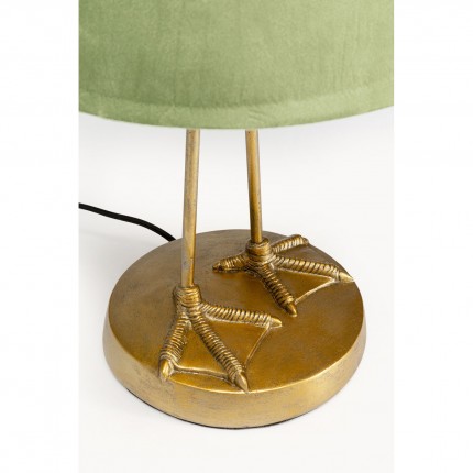 Table lamp duck gold and green Kare Design