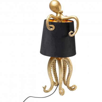 Table Lamp octopus gold and black 60cm Kare Design