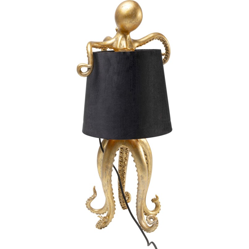 Lampe à poser Octopus doré/noir 60cm