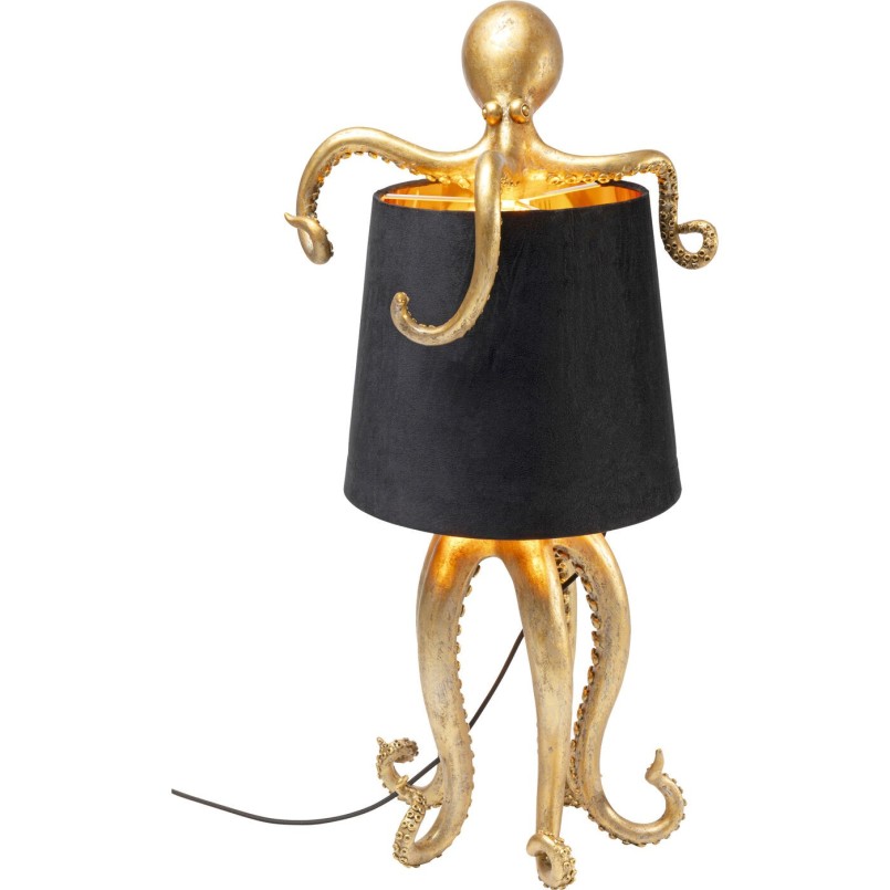 Lampe à poser Octopus doré/noir 60cm