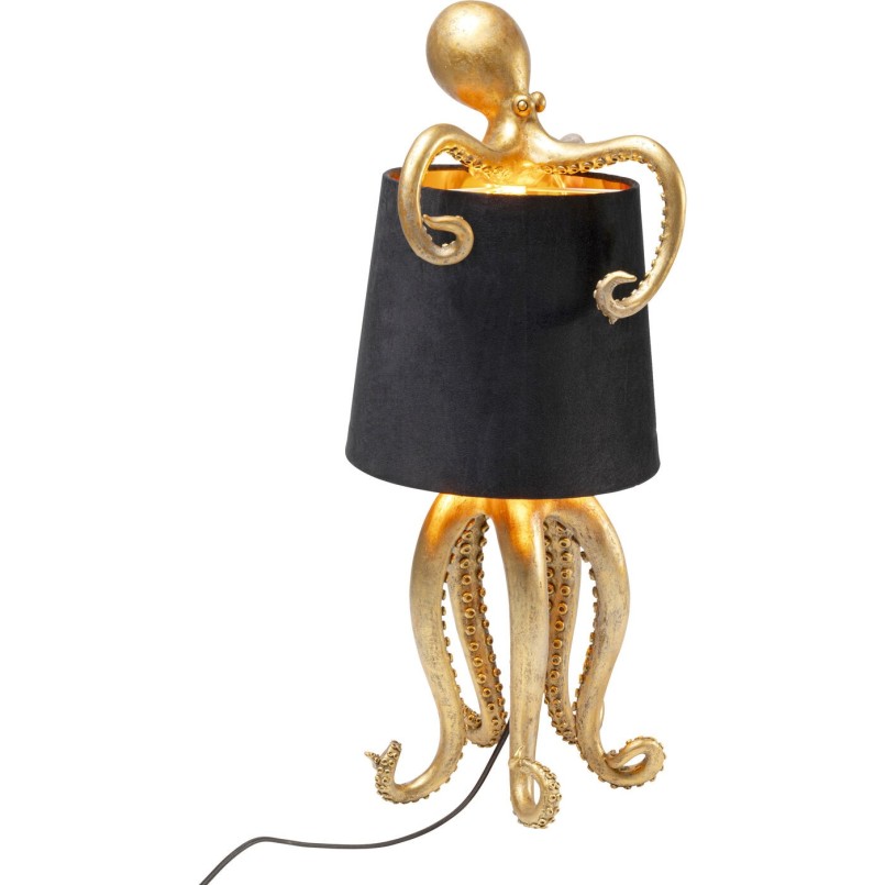 Lampe à poser Octopus doré/noir 60cm