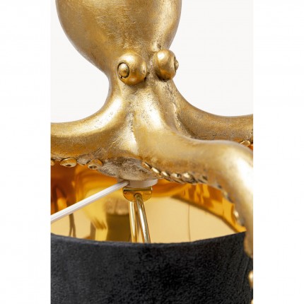 Table Lamp octopus gold and black 60cm Kare Design
