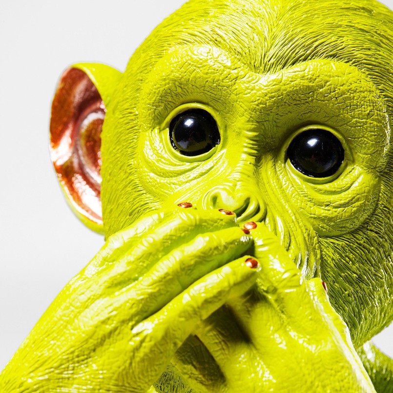 Tirelire singe vert - Iwazaru - Kare Design