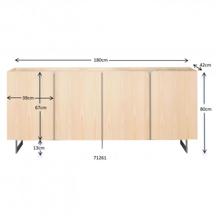 Sideboard Giulio 4 doors Kare Design