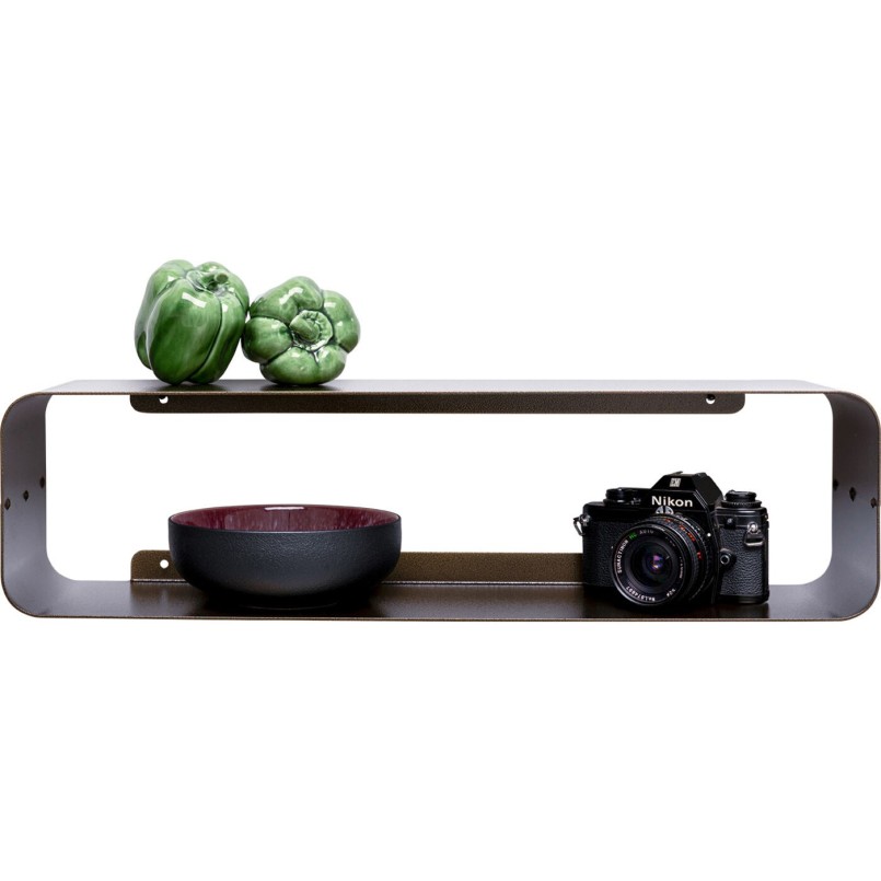 Étagère murale bronze en acier - Lounge - Kare Design