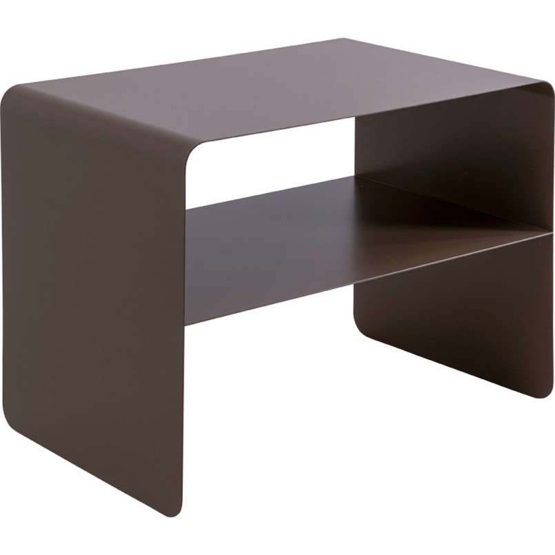 Table basse taupe en acier - Lounge - Kare Design