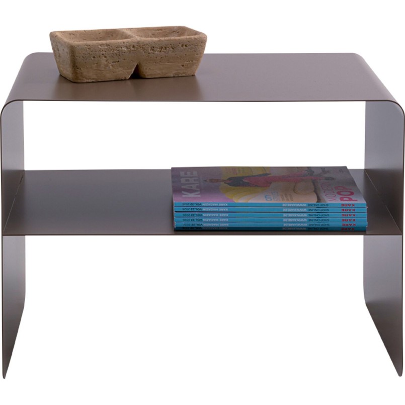 Table basse taupe en acier - Lounge - Kare Design