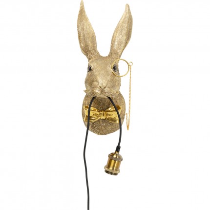 Wall Lamp rabbit gentleman gold Kare Design