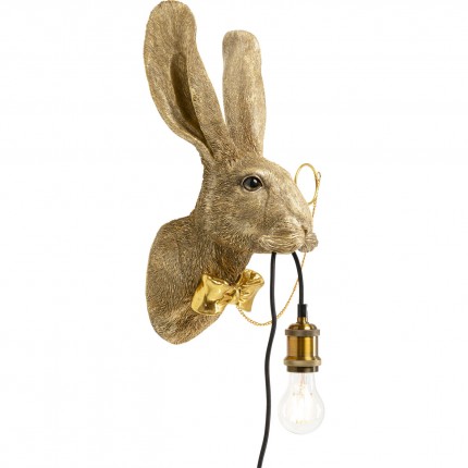 Wall Lamp rabbit gentleman gold Kare Design