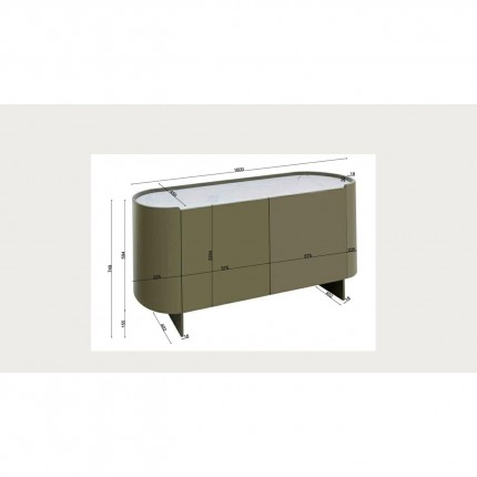Sideboard Eliano khaki Kare Design