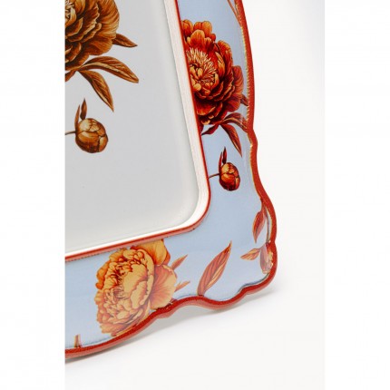 Picture Frame peonies 21x26cm light blue Kare Design