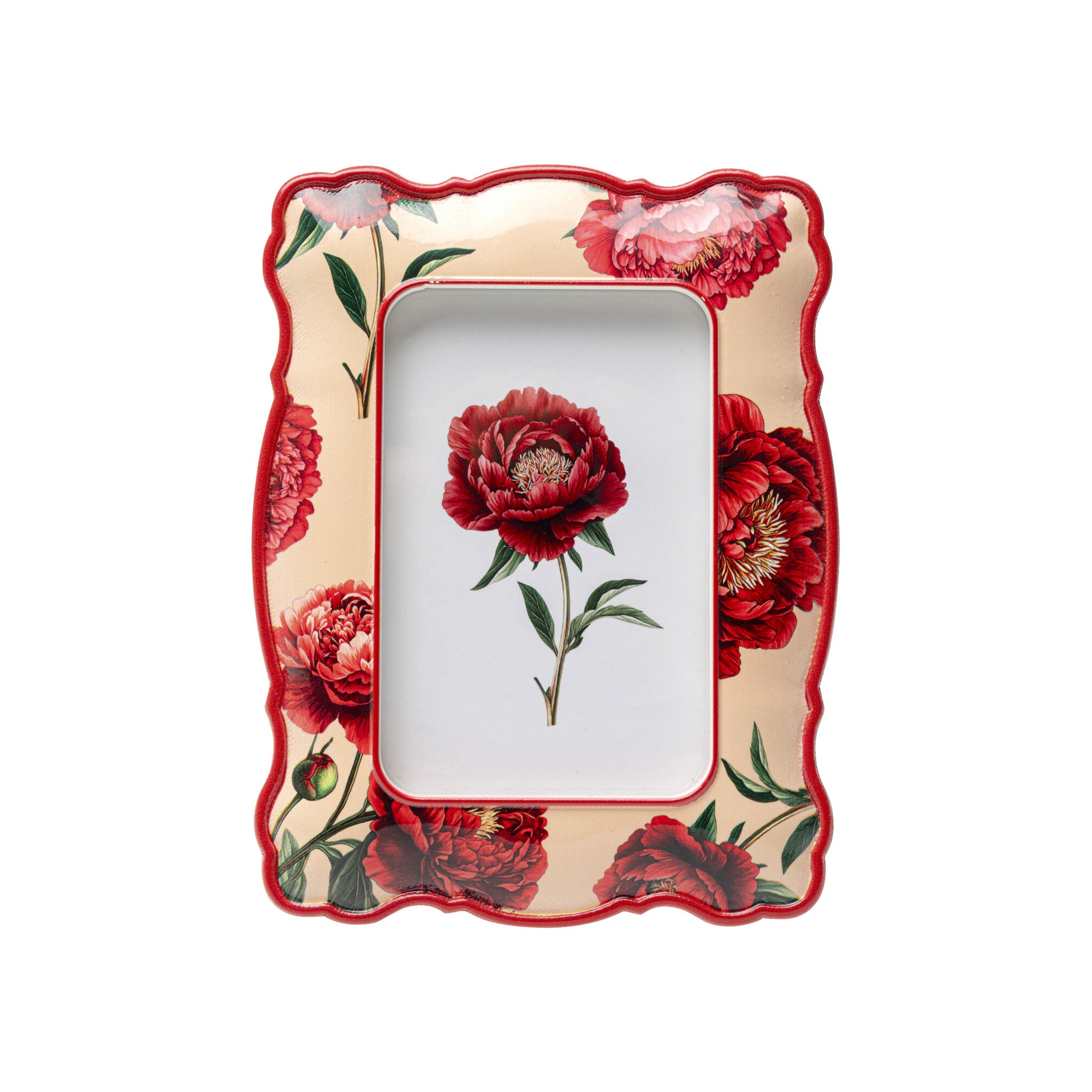 Cadre photo Peonies crème 10x15cm