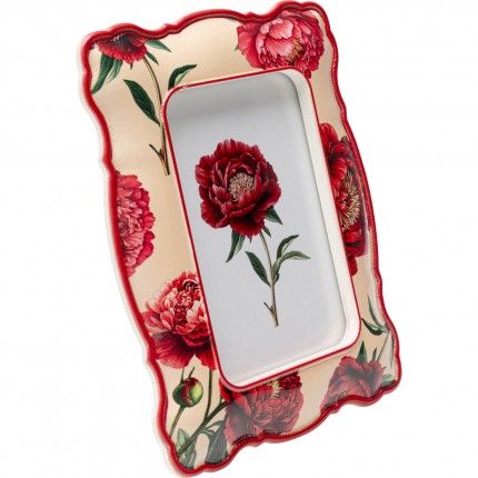 Cadre photo pivoines 17x22cm beige Kare Design