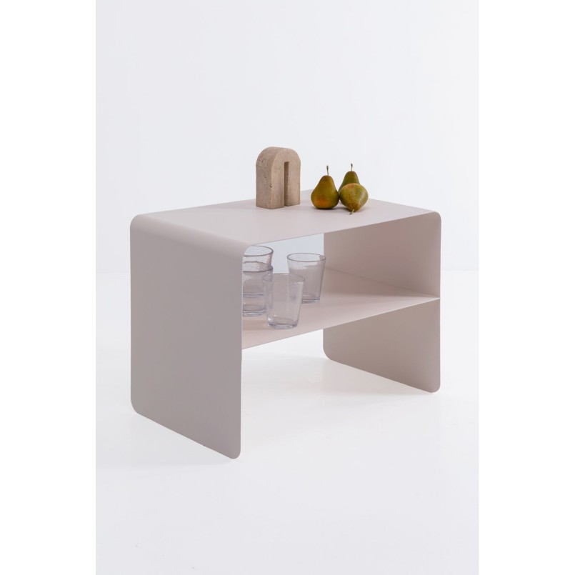 Table basse crème en acier - Lounge - Kare Design