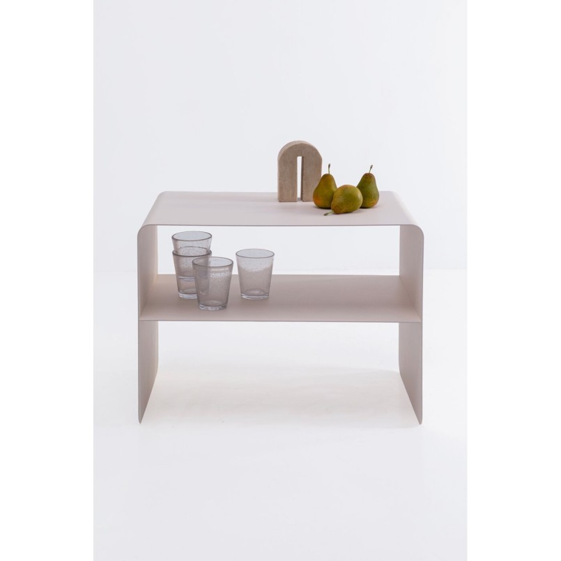Table basse crème en acier - Lounge - Kare Design