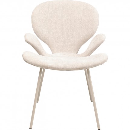 Chair with armrests Soft Blossom cream Kare Design