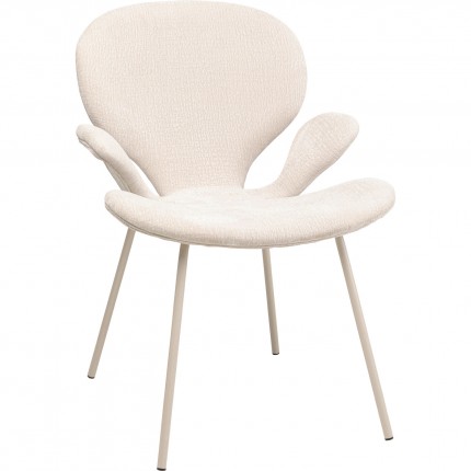 Chair with armrests Soft Blossom cream Kare Design