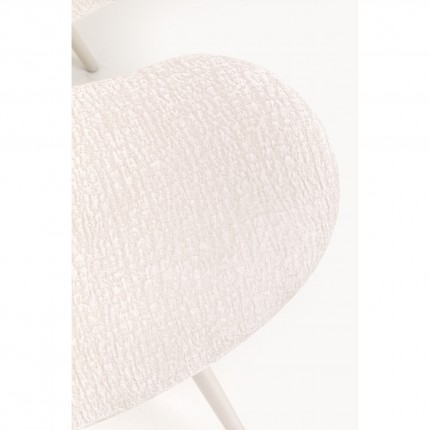 Chaise avec accoudoirs Soft Blossom crème Kare Design