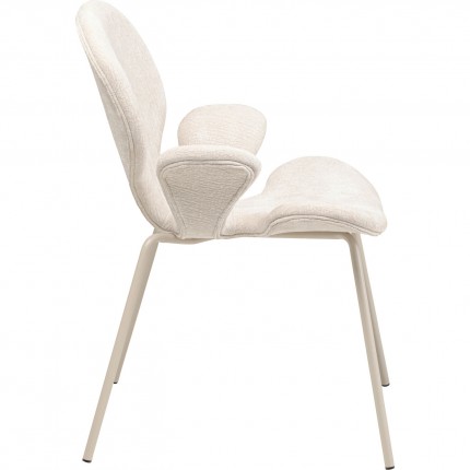 Chair with armrests Soft Blossom cream Kare Design