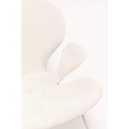 Chaise avec accoudoirs Soft Blossom crème Kare Design