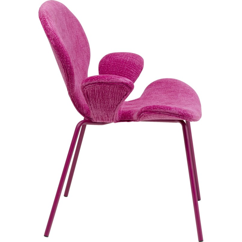 Chaise a. acc. Soft Blossom fuchsia Mono
