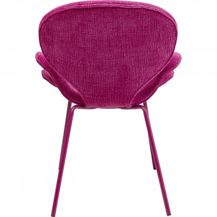 Chaise avec accoudoirs Soft Blossom rose Kare Design