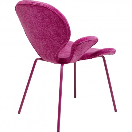 Chaise avec accoudoirs Soft Blossom rose Kare Design
