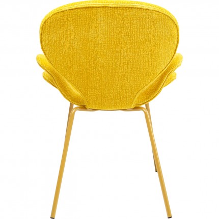 Chaise avec accourdoirs Soft Blossom jaune Kare Design