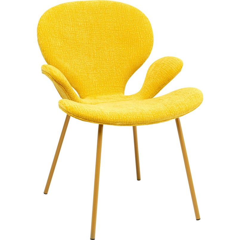 Chaise a. acc. Soft Blossom jaune Mono