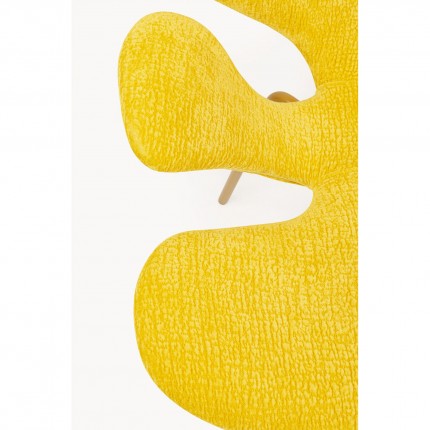 Chair with armrests Soft Blossom yellow Kare Design
