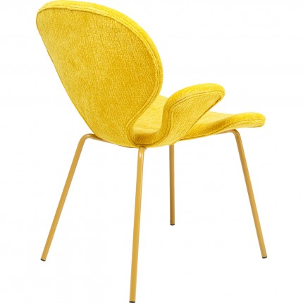 Chair with armrests Soft Blossom yellow Kare Design