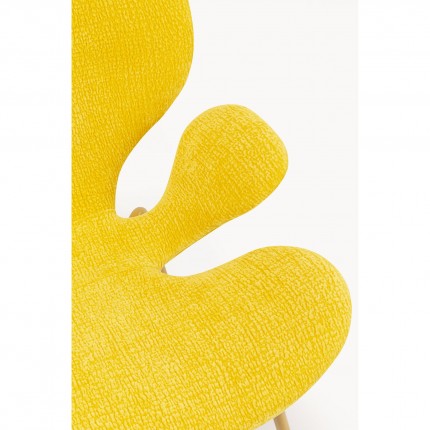 Chaise avec accourdoirs Soft Blossom jaune Kare Design