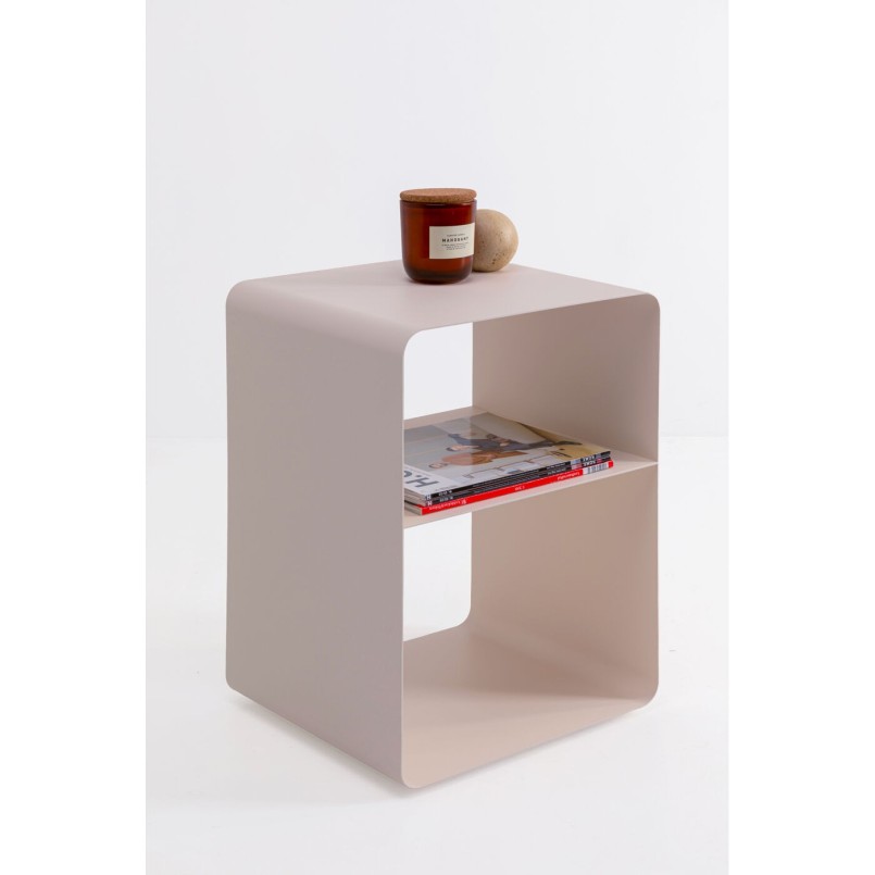 Table d'appoint crème en acier - Lounge - Kare Design